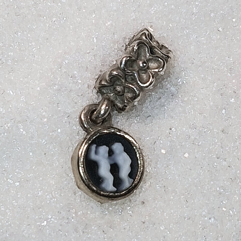 RARE - Authentic Pandora Retired Gemini Zodiac Cameo Charm